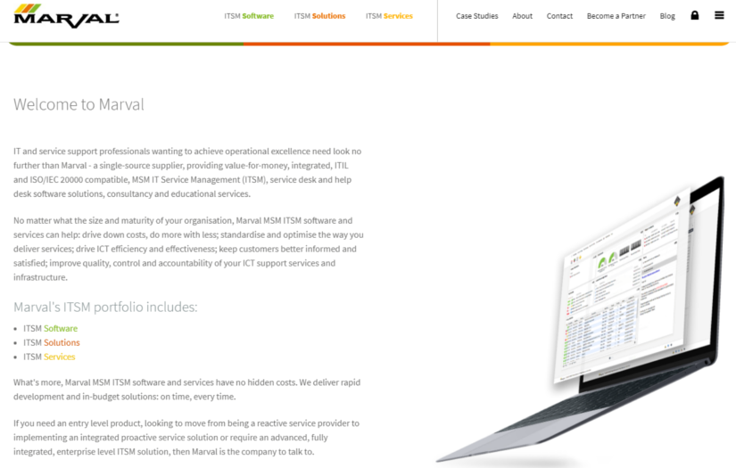Marval IT Service Management Software screenshot 1